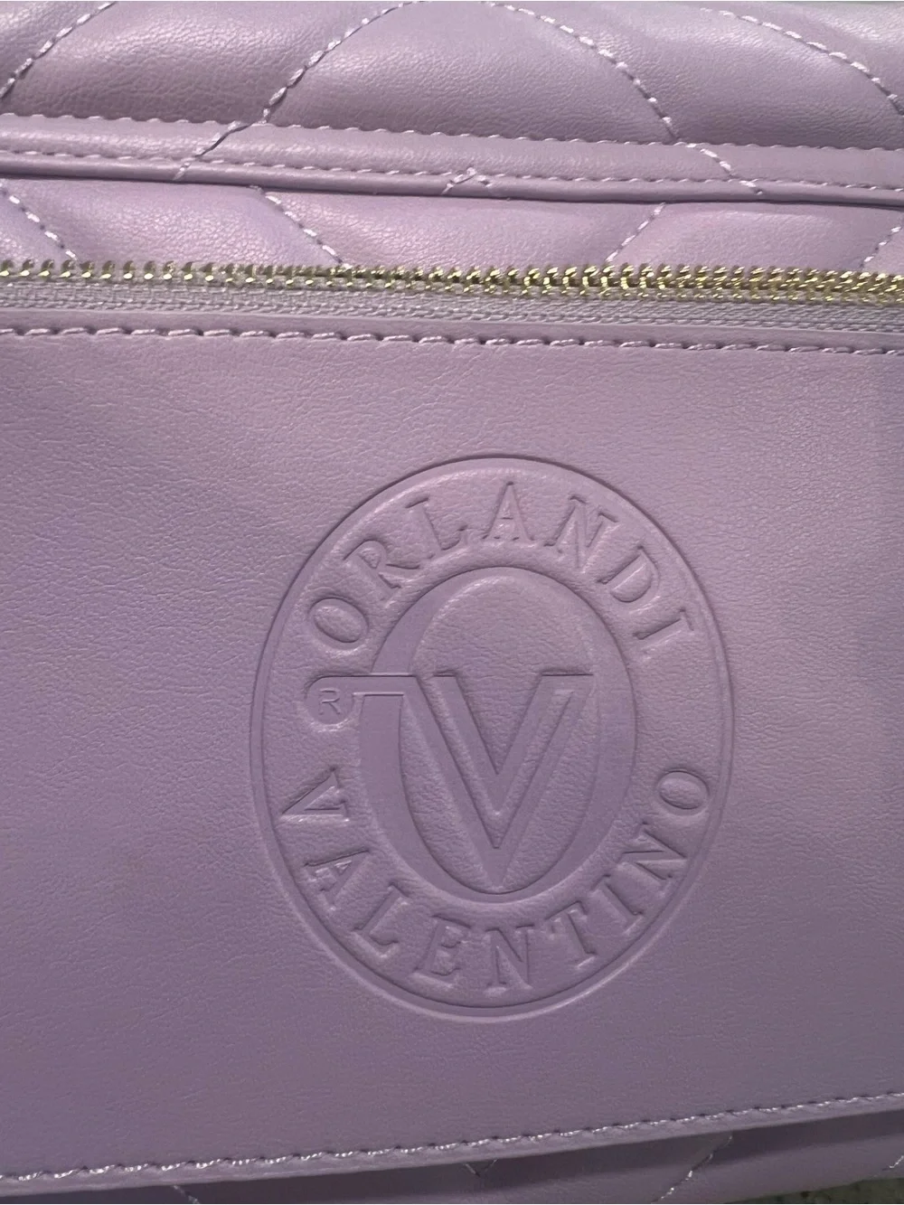Quilted Lavender Leather Shoulder Bag